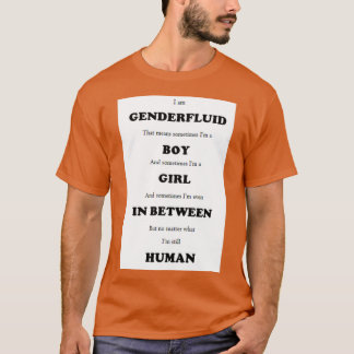 Genderfluïde en stille mens t-shirt