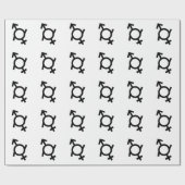 Genderfluïde gender symbool cadeaupapier (Vlak)