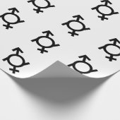 Genderfluïde gender symbool cadeaupapier (Hoek)
