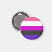 Genderfluïde Pride-vlag Magneet (Voorkant / Achterkant)