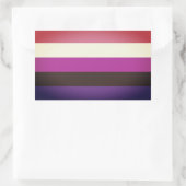 Genderfluïde Pride-vlag Rechthoekige Sticker (Tas)