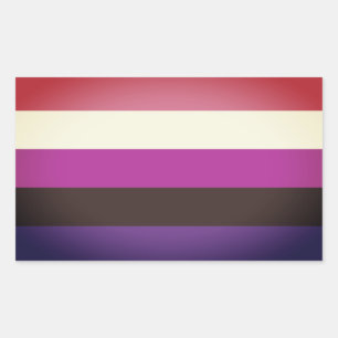 Genderfluïde Pride-vlag Rechthoekige Sticker