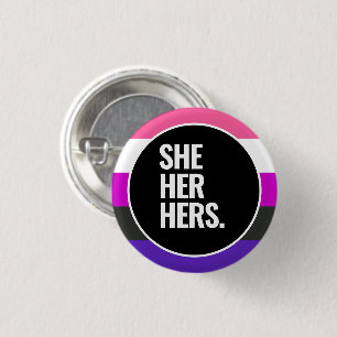 Genderfluïde trots ronde button 3,2 cm