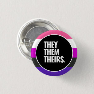 Genderfluïde trots ronde button 3,2 cm