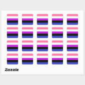 Genderfluïde Vierkante Sticker (Vel)