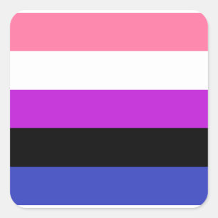 Genderfluïde Vierkante Sticker