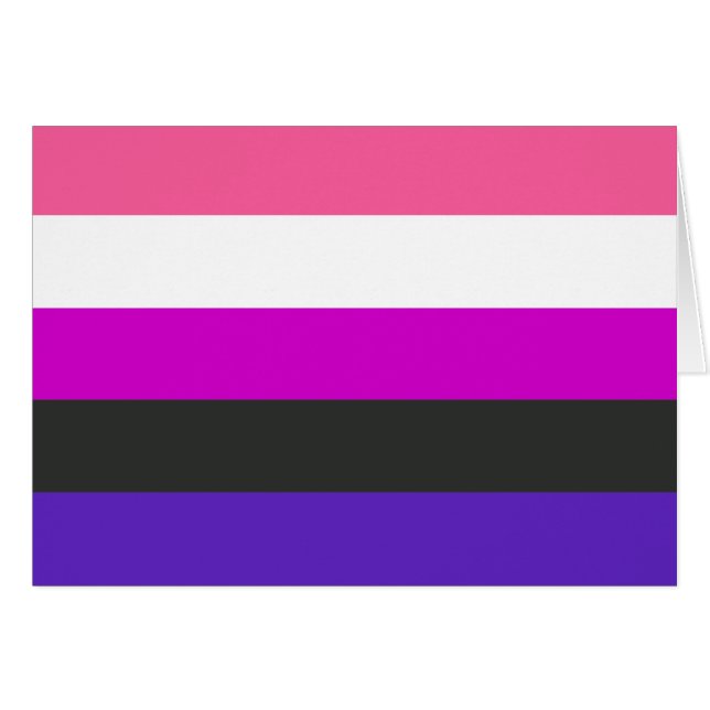 Genderfluïde vlag (Voorkant Horizontaal)