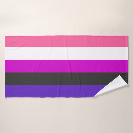 Genderfluïde vlag badhanddoek (Badhanddoek)