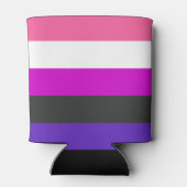 Genderfluïde vlag blikjeskoeler (Achterkant)