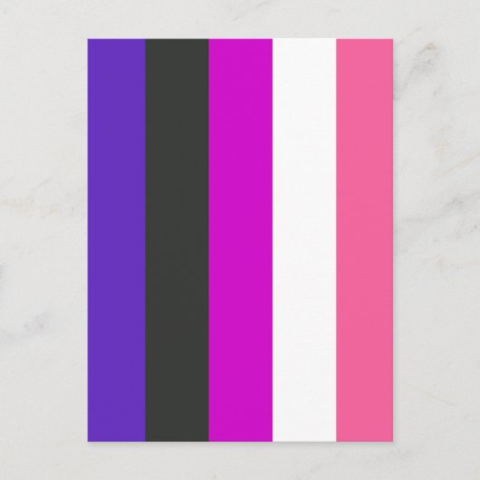 Genderfluïde vlag briefkaart (Voorkant)