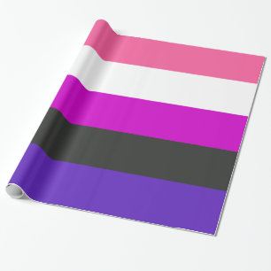 Genderfluïde vlag cadeaupapier