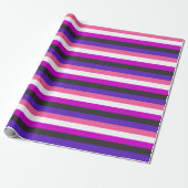Genderfluïde vlag cadeaupapier (Uitgerold)