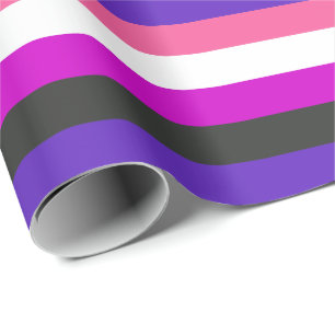 Genderfluïde vlag cadeaupapier