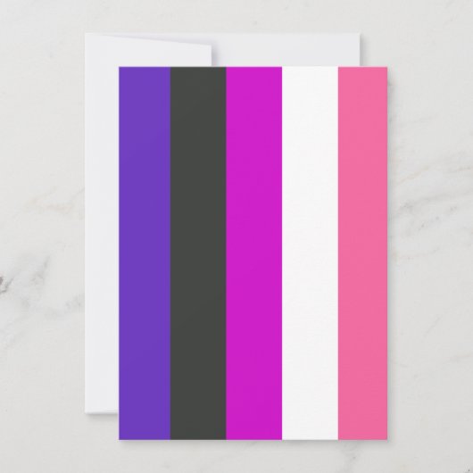 Genderfluïde vlag feestdagenkaart (Voorkant)