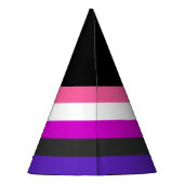 Genderfluïde vlag feesthoedjes (Achterkant)