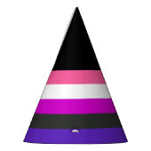 Genderfluïde vlag feesthoedjes (Links)