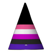 Genderfluïde vlag feesthoedjes (Rechts)