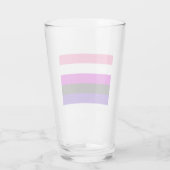 Genderfluïde vlag glas (Achterkant)