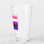 Genderfluïde vlag glas (Links)