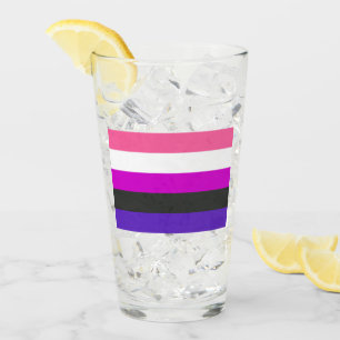 Genderfluïde vlag glas