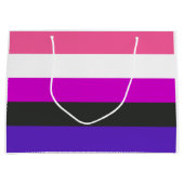Genderfluïde vlag groot cadeauzakje (Voorkant)