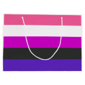 Genderfluïde vlag groot cadeauzakje (Achterkant)