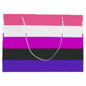 Genderfluïde vlag groot cadeauzakje (Achterkant)