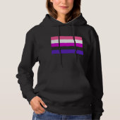 Genderfluïde vlag hoodie (Voorkant)