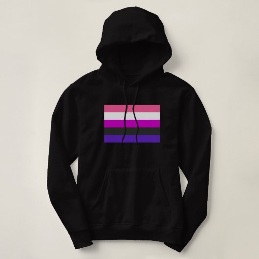 Genderfluïde vlag hoodie (Design voorkant)