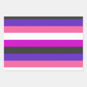 Genderfluïde vlag inpakpapier vel (Voorkant)