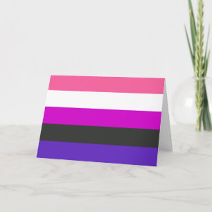 Genderfluïde vlag kaart