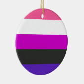 Genderfluïde vlag keramisch ornament (Rechts)