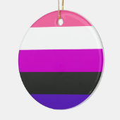 Genderfluïde vlag keramisch ornament (Links)