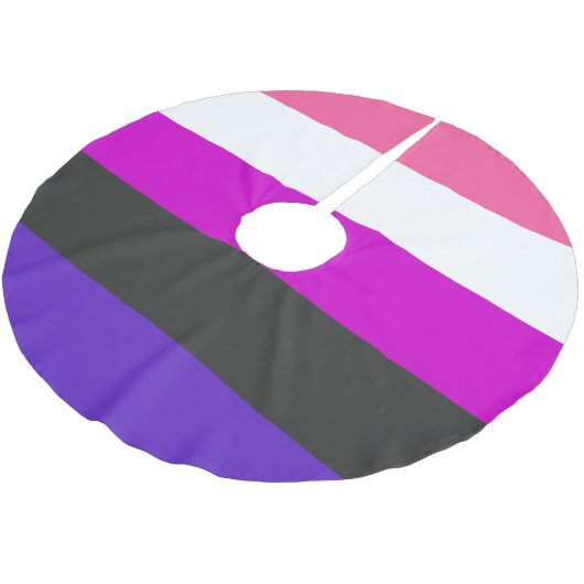 Genderfluïde vlag kerstboom rok (Gekanteld)
