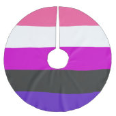 Genderfluïde vlag kerstboom rok (Voorkant)