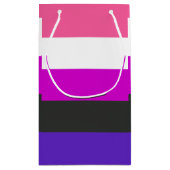 Genderfluïde vlag klein cadeauzakje (Achterkant)