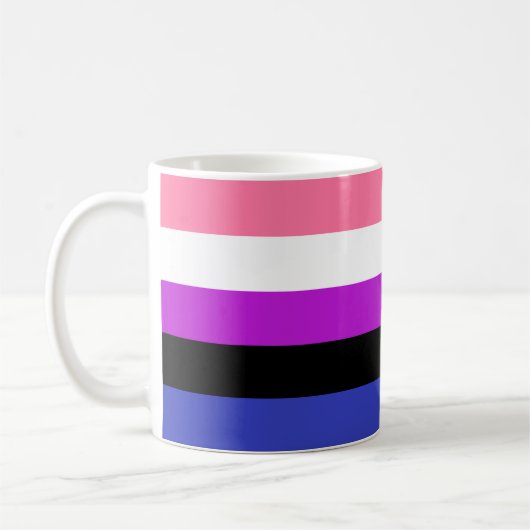 Genderfluïde vlag koffiemok (Links)
