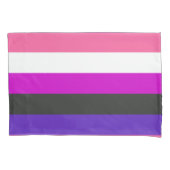 Genderfluïde vlag kussensloop (Voorkant-Links)
