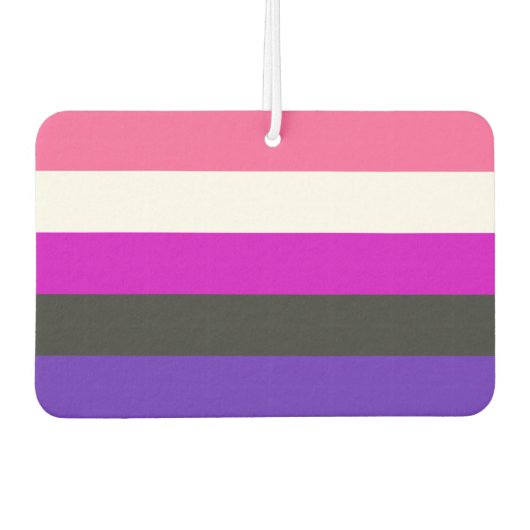 Genderfluïde vlag luchtverfrisser (Voorkant)
