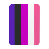 Genderfluïde vlag magneet (Verticaal)