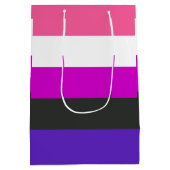 Genderfluïde vlag medium cadeauzakje (Achterkant)