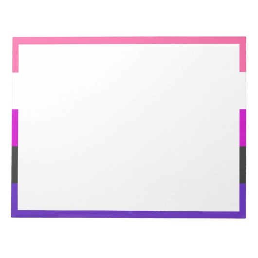 Genderfluïde vlag notitieblok (Voorkant)