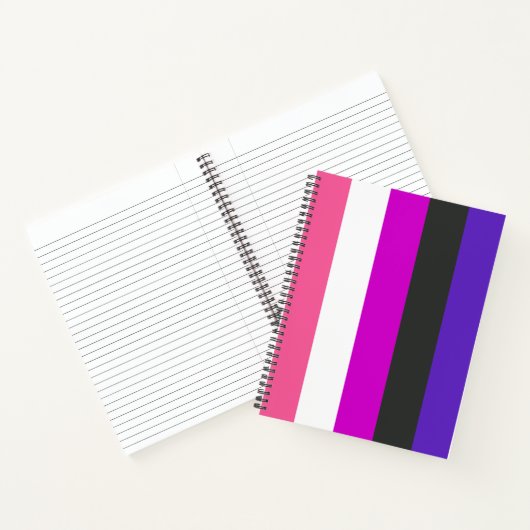 Genderfluïde vlag notitieboek (Binnen)