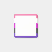 Genderfluïde vlag post-it® notes (Voorkant)