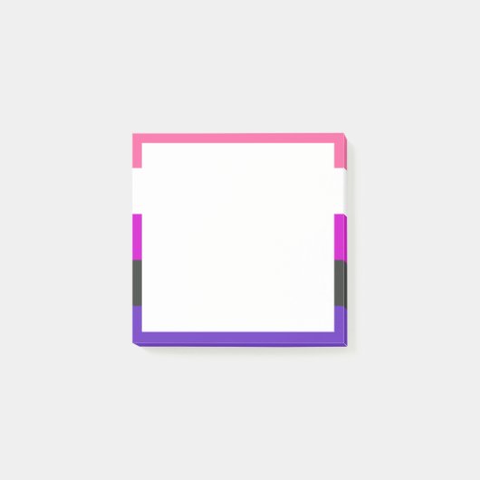 Genderfluïde vlag post-it® notes (Voorkant)