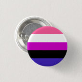 Genderfluïde vlag ronde button 3,2 cm (Voorkant /achterkant)