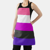 Genderfluïde vlag schort (Insitu)