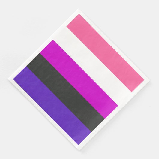 Genderfluïde vlag servet (Hoek)