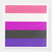 Genderfluïde vlag servet (Voorkant)