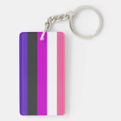 Genderfluïde vlag sleutelhanger (achterkant)
